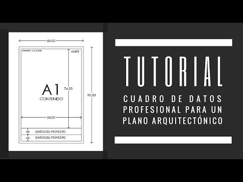 Qué incluye un cuadro de datos en un plano arquitectónico