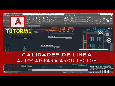 Calidades de línea en Autocad para planos arquitectónicos