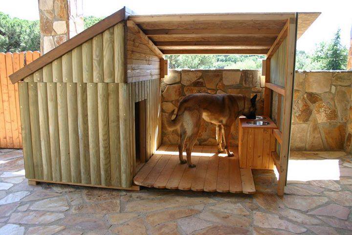 Casas para perros madera