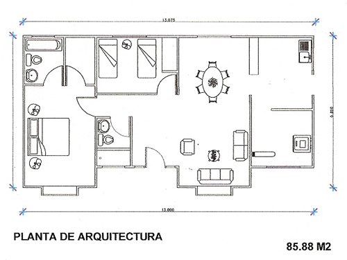 Planos casas arquitectura