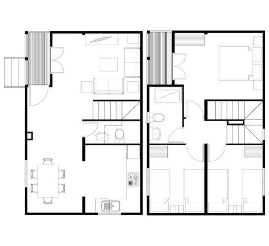 Planos casas de dos plantas