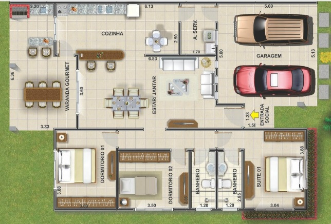 Planos de casas una planta