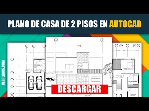 Descarga gratis planos arquitectónicos de casas en AutoCAD