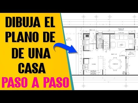 Diseño de casa habitación de 2 niveles en Autocad: Plano arquitectónico
